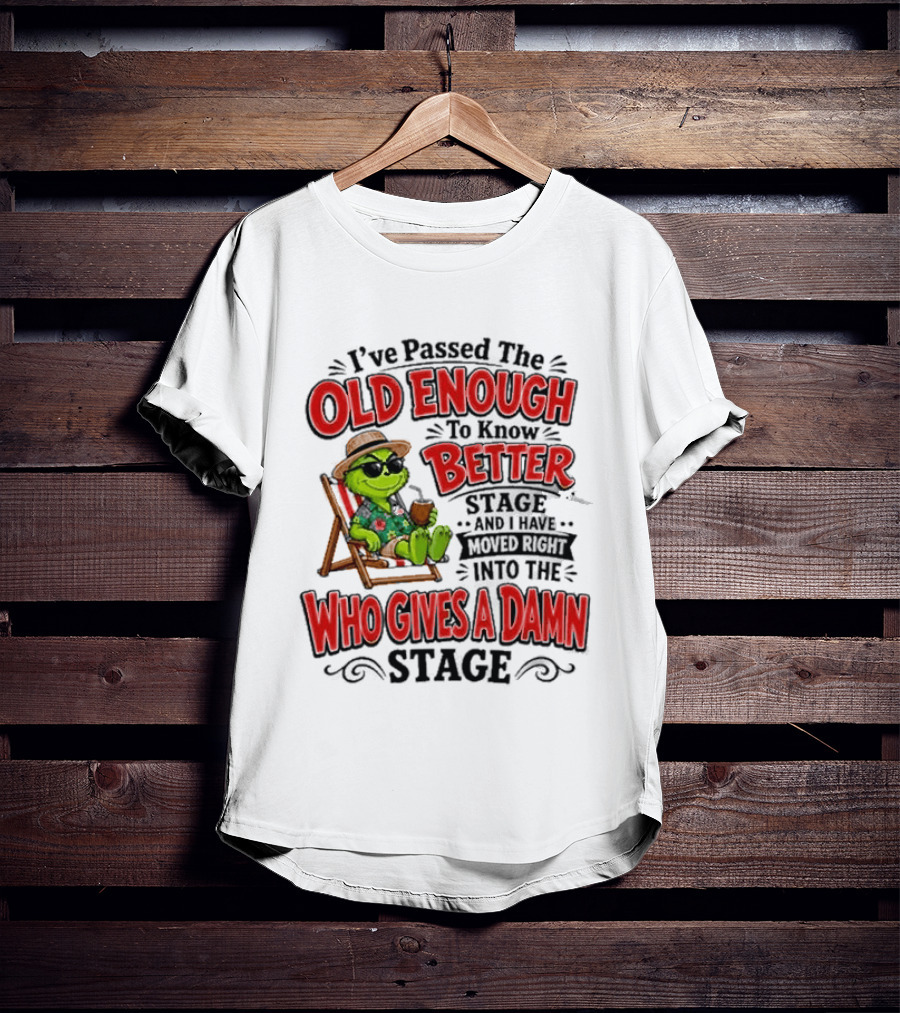 I've Passed Into The Grinch Old Enough To Know Better Who Gives A Damn Stage T-Shirt