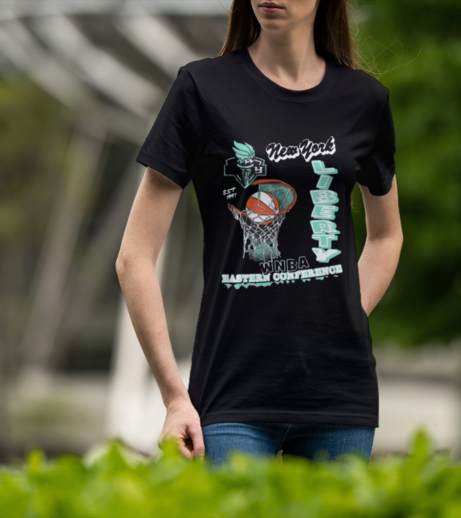 New York Liberty WNBA Eastern Conference 47Brand Store 47 Foundation T-Shirt