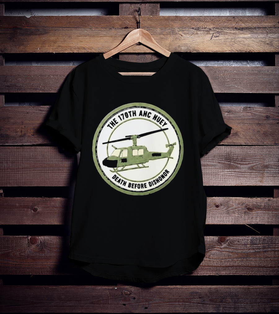The 178th AHC Huey Death Before Dishonor Helicopter T-Shirt