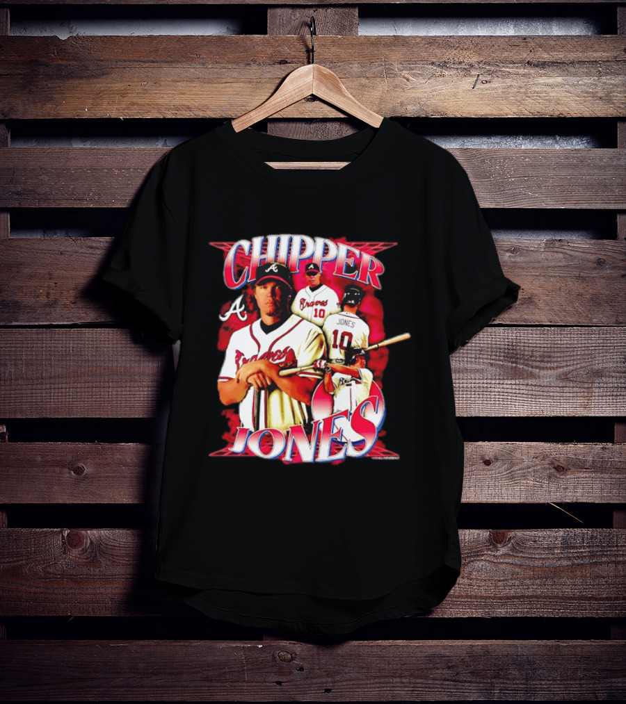 Chipper Jones Atlanta Braves Number 10 MLB Legend T-Shirt