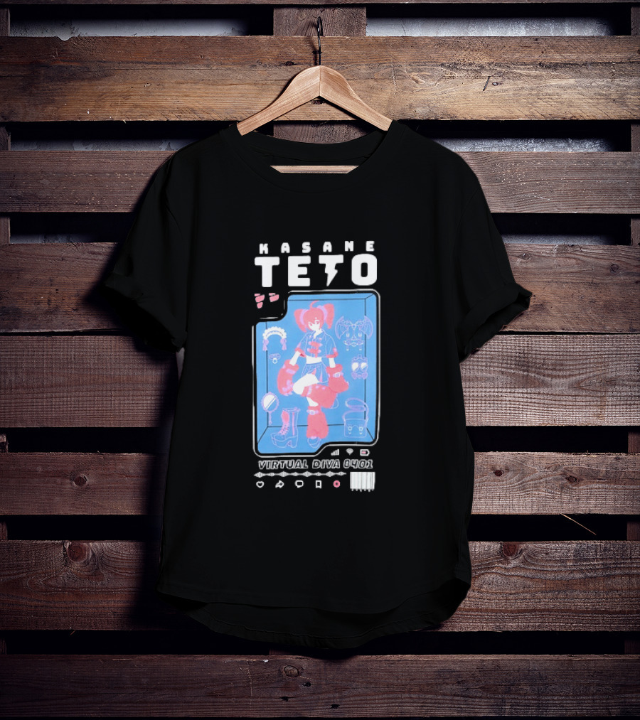 Kasane Teto Virtual Diva 0401 Vocaloid Anime Accessories And Outfit Collection T-Shirt