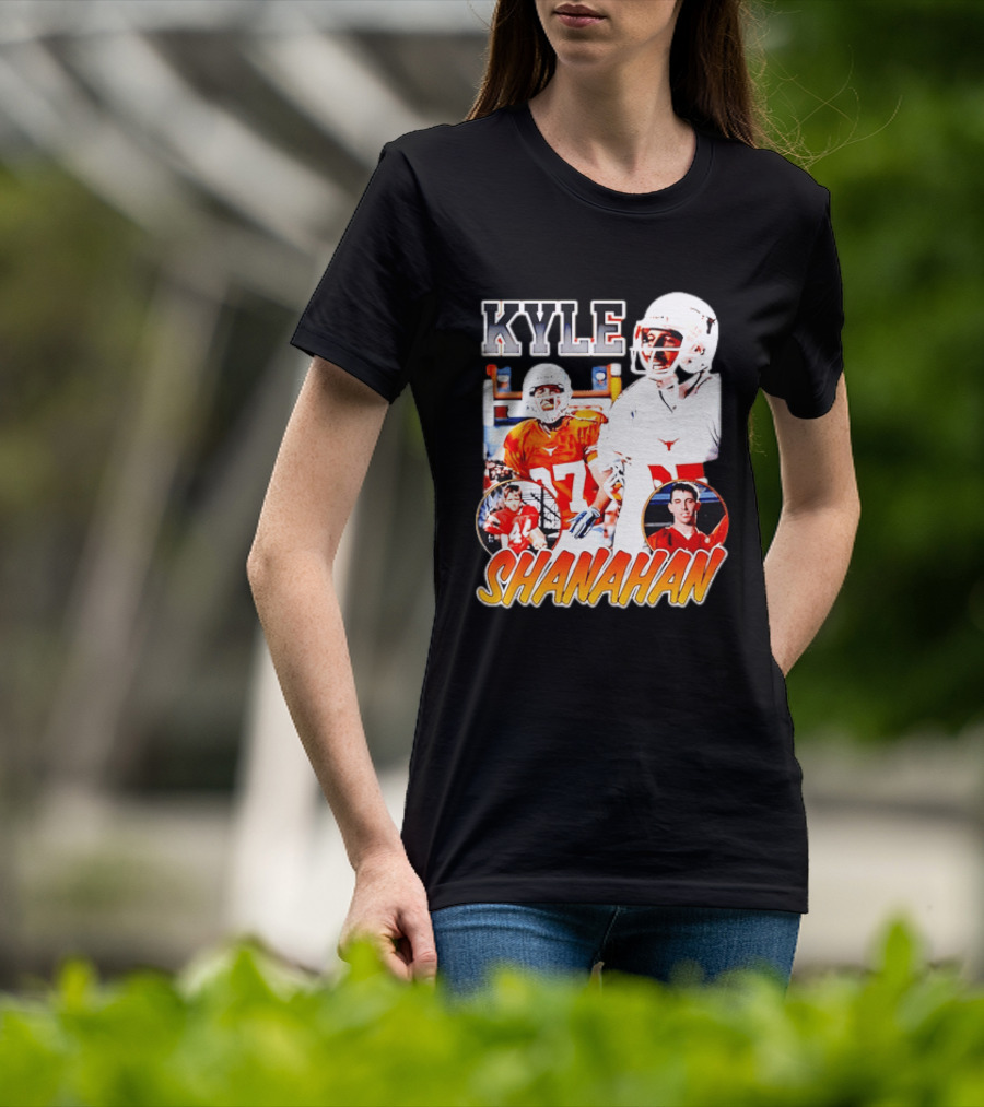 Kyle Shanahan Texas Longhorns Football Legend Player Number 17 T-Shirt