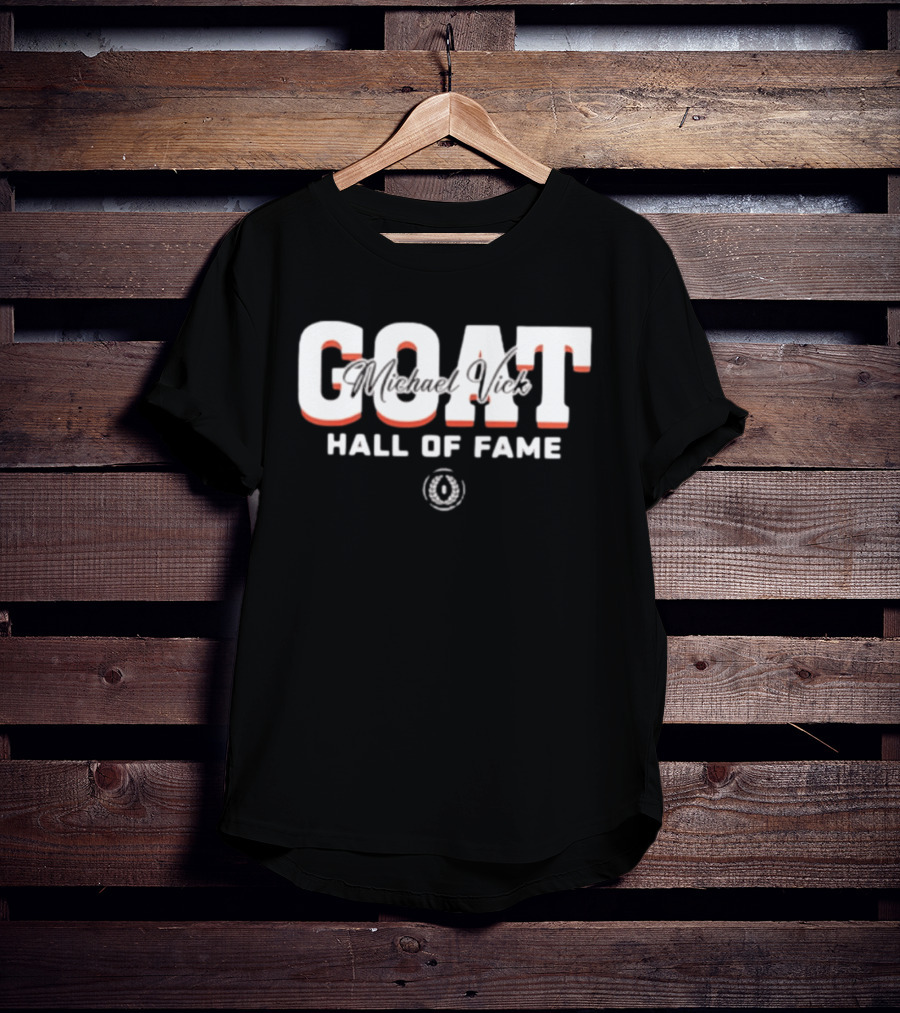 GOAT Michael Vick Hall Of Fame Virginia Tech Hokies 2025 T-Shirt