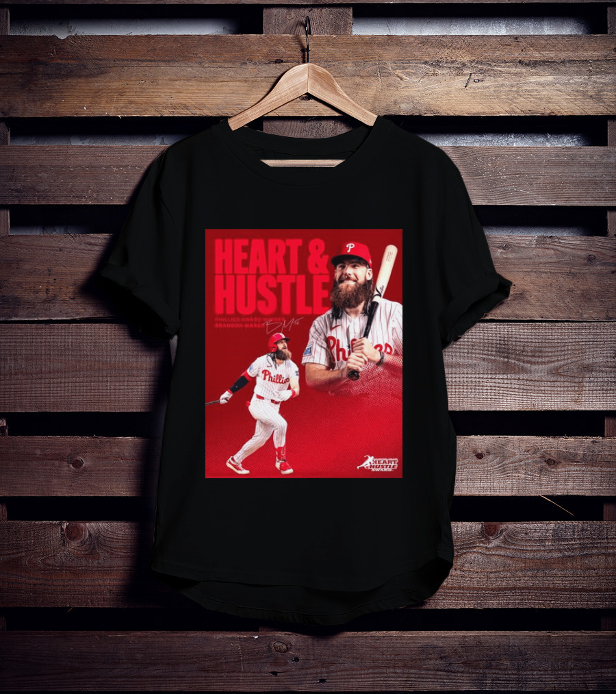 Philadelphia Phillies Heart & Hustle Award Winner Brandon Marsh T-Shirt