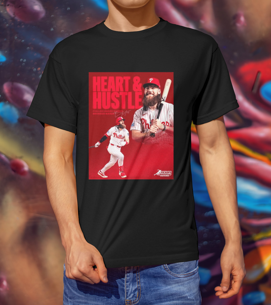 Philadelphia Phillies Heart & Hustle Award Winner Brandon Marsh T-Shirt