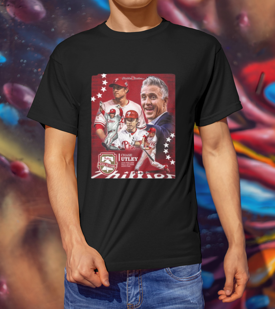 Phillies Nation Chase Utley 2026 Wall Of Fame Inductee Phillies T-Shirt