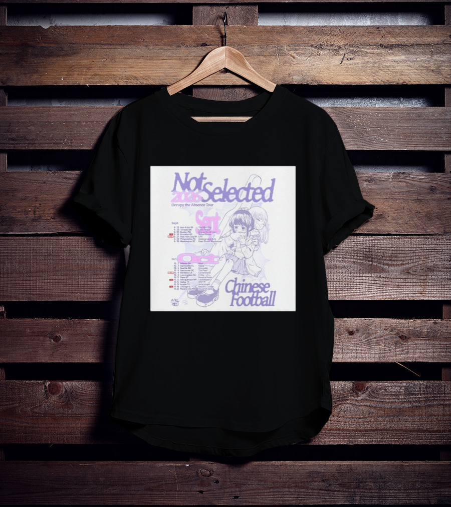 Not Selected 2026 Occupy The Absence Tour Chinese Football Anime T-Shirt