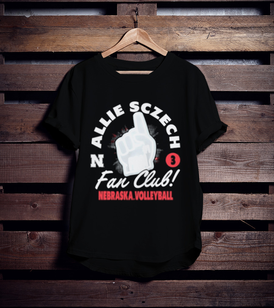 Allie Sczech Fan Club Nebraska Volleyball 3 T-Shirt