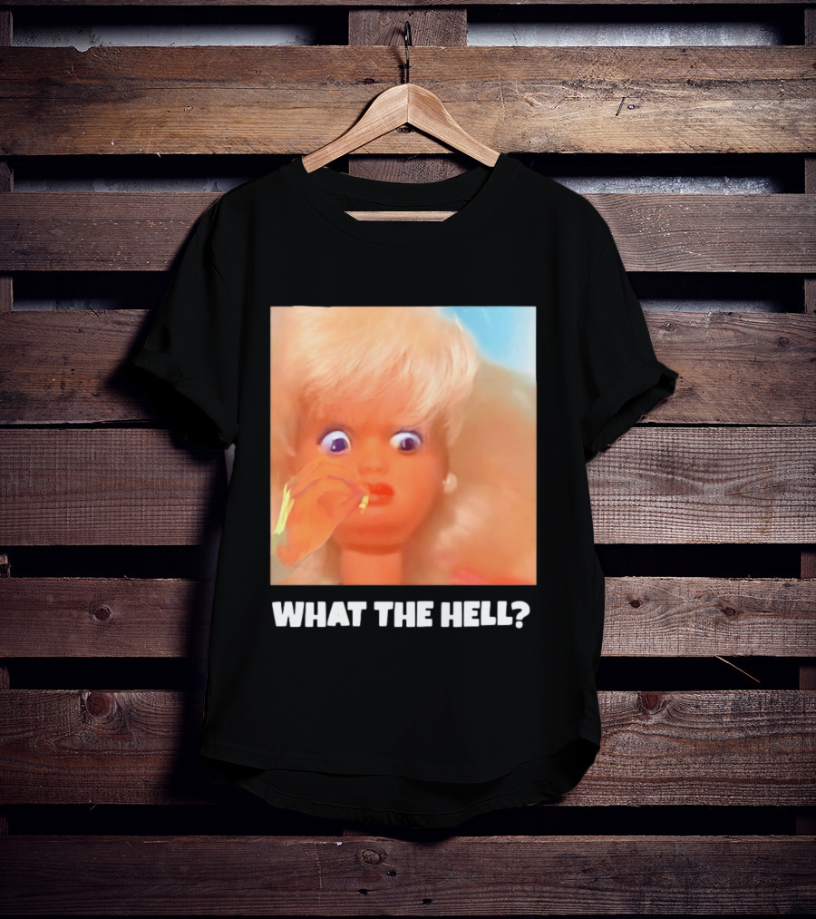 What The Hell Doll Meme Reaction Funny Expression T-Shirt