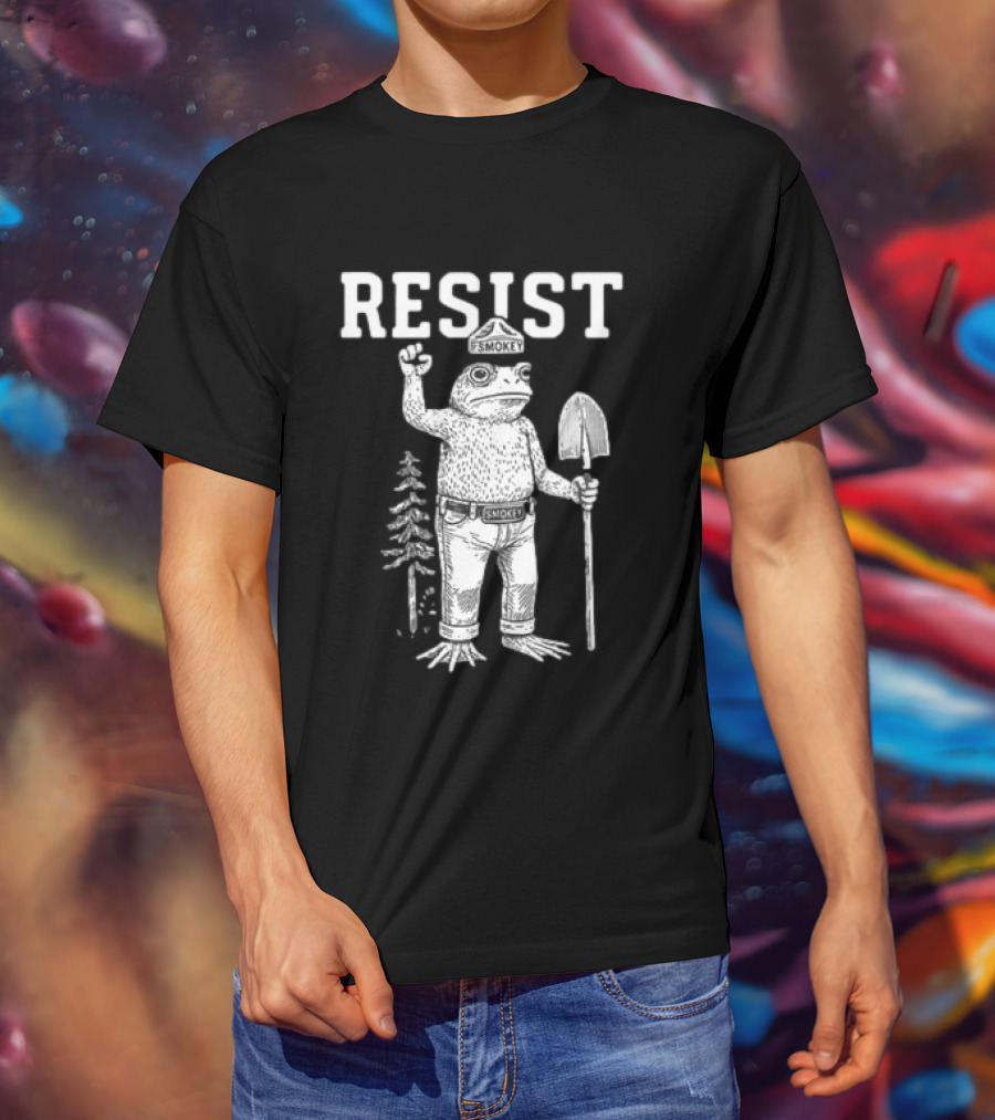 Resist Smokey Frog Portland Original Free Hat T-Shirt