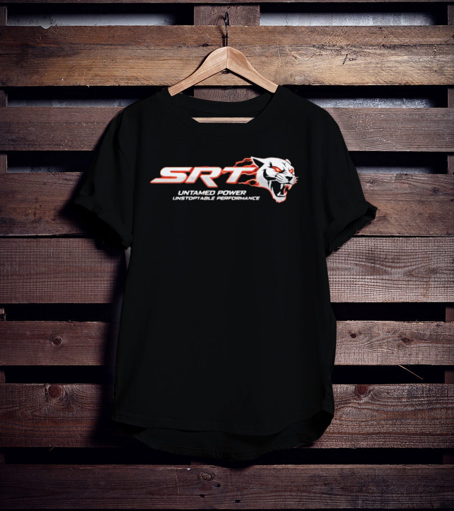 SRT Untamed Power Unstoppable Performance White Roaring Panther T-Shirt