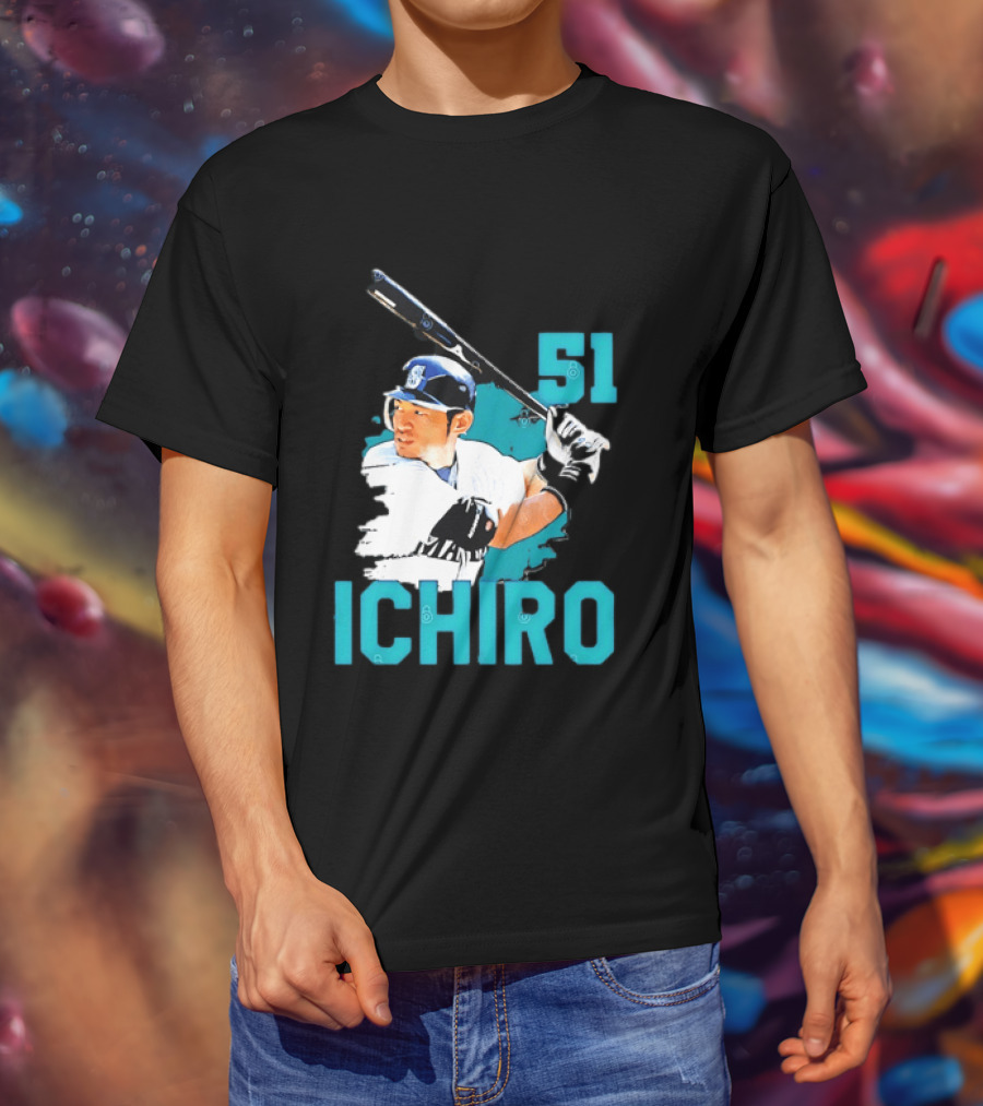 Ichiro Suzuki 51 Seattle Mariners MLB Baseball T-Shirt