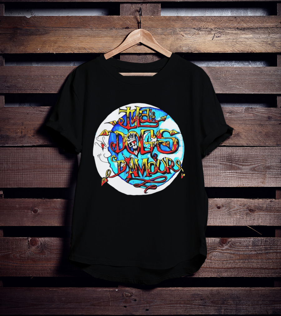 The Dogs D'Amour Iconic Band Logo Vibrant Skull T-Shirt