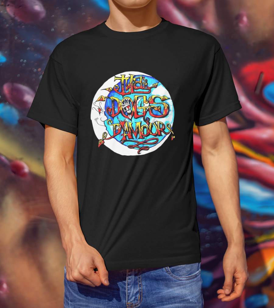 The Dogs D'Amour Iconic Band Logo Vibrant Skull T-Shirt