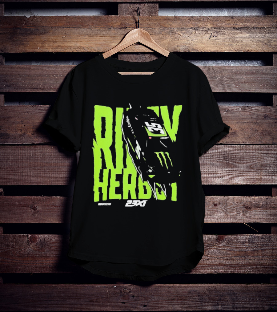 Riley Herbst 2023 23XI NASCAR Monster Energy Racing 98 T-Shirt