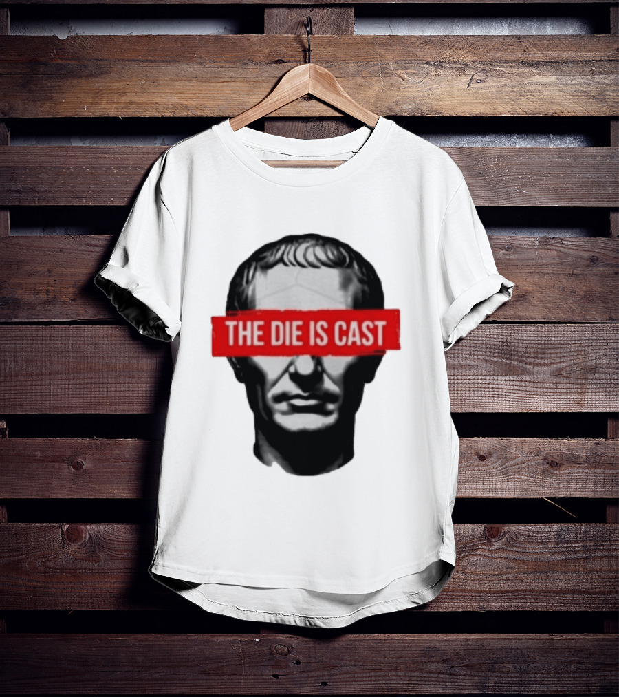 Julius Caesar The Die Is Cast Roman Historical Bust T-Shirt