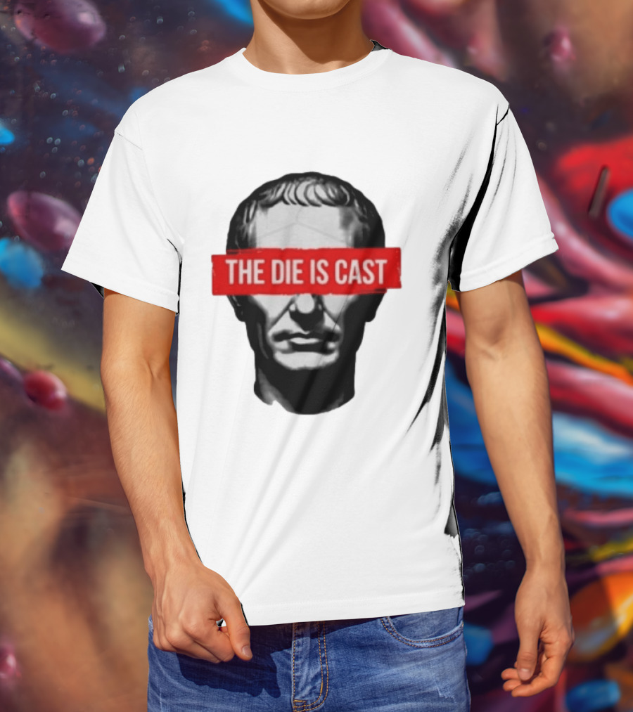 Julius Caesar The Die Is Cast Roman Historical Bust T-Shirt