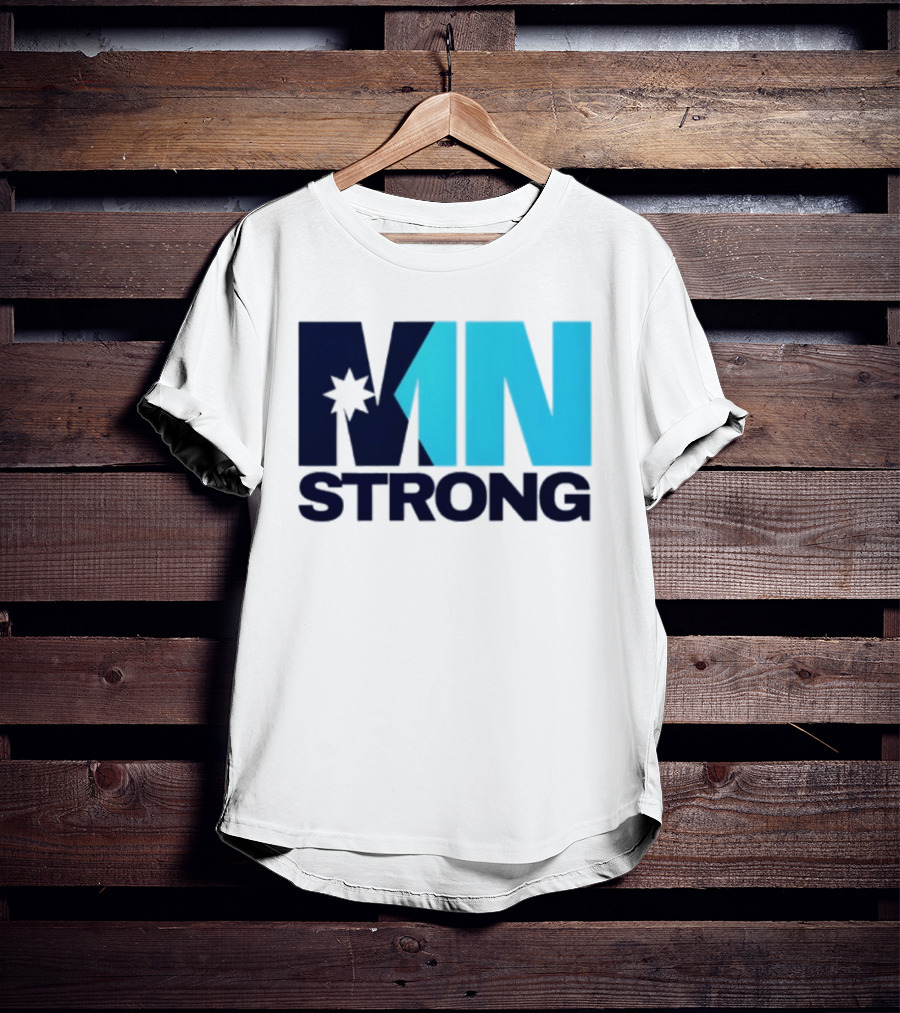 MN Strong Minneapolis Minnesota Kiss Cut Star T-Shirt