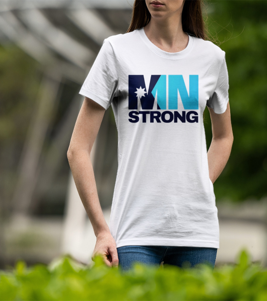 MN Strong Minneapolis Minnesota Kiss Cut Star T-Shirt