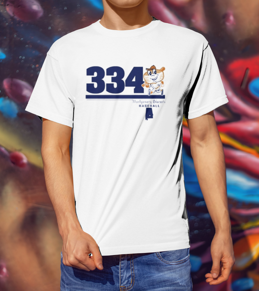 Montgomery Biscuits Baseball 334 Biscuits T-Shirt