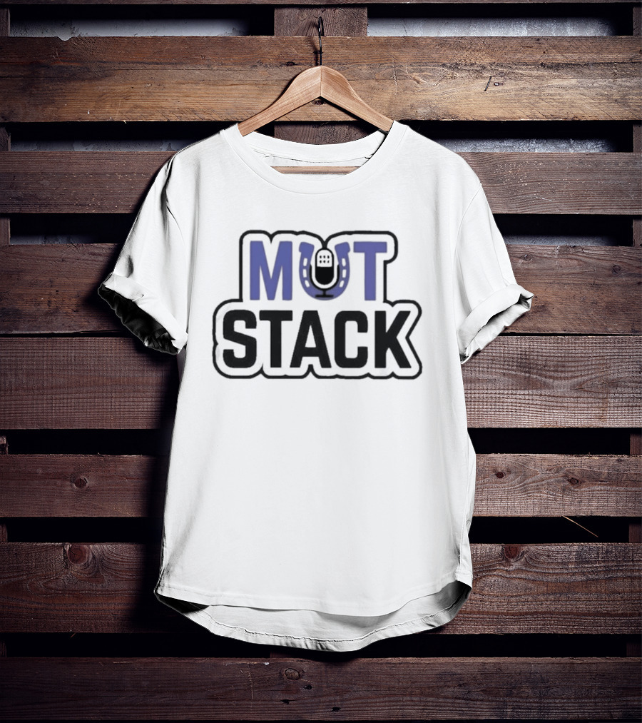 Mut Stack Horseshoe Iconography Blue And Black T-Shirt