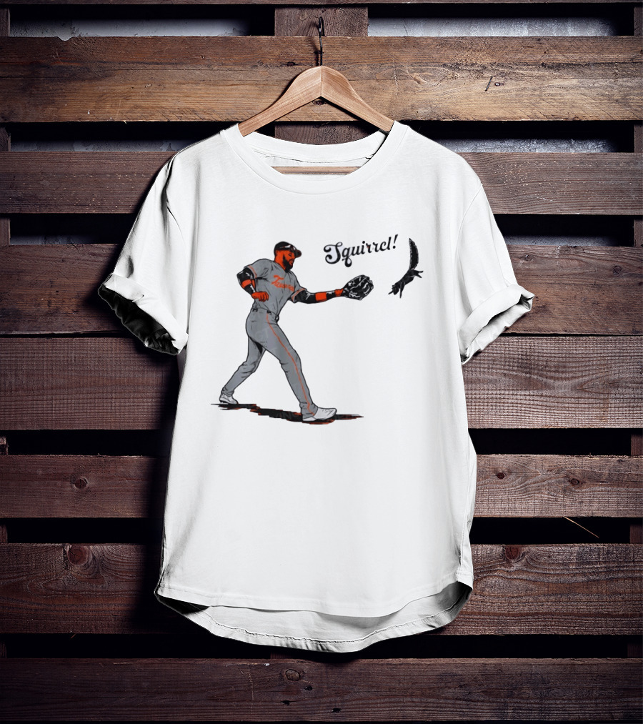 Tavares Squirrel Baltimore Orioles Baseball Moment Sports T-Shirt