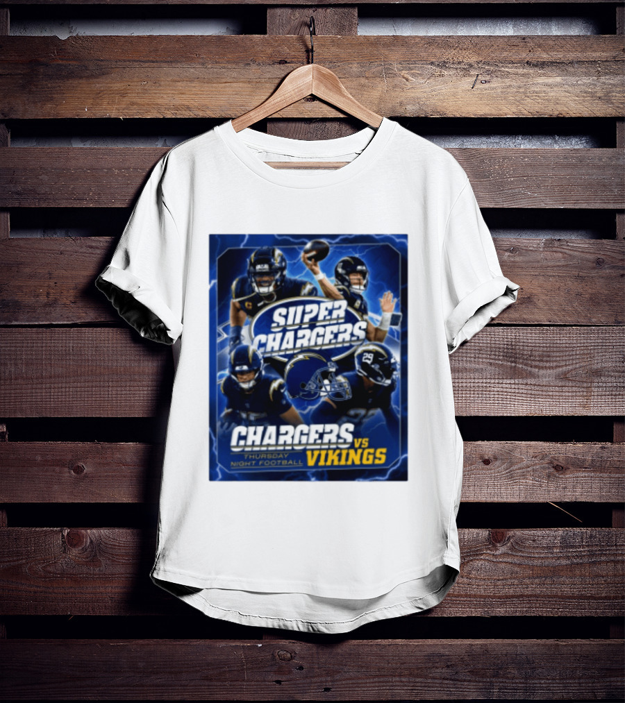Super Chargers Vs Vikings Thursday Night Football 2025 T-Shirt