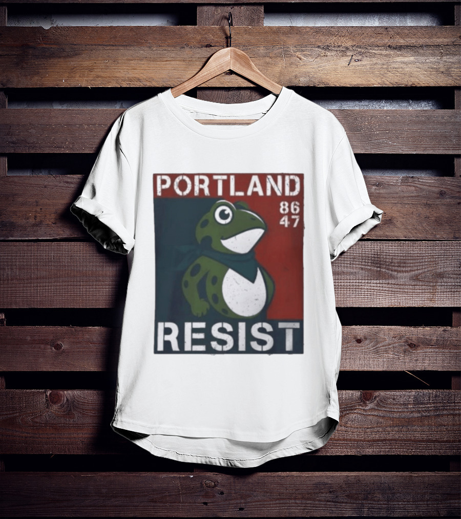 Portland Resist Frog 86 47 Protect The Frogs Trending Men T-Shirt