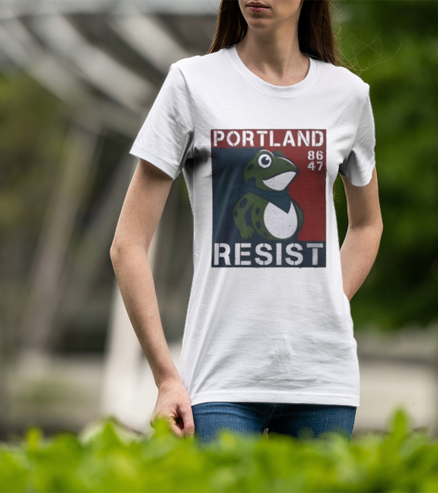 Portland Resist Frog 86 47 Protect The Frogs Trending Men T-Shirt