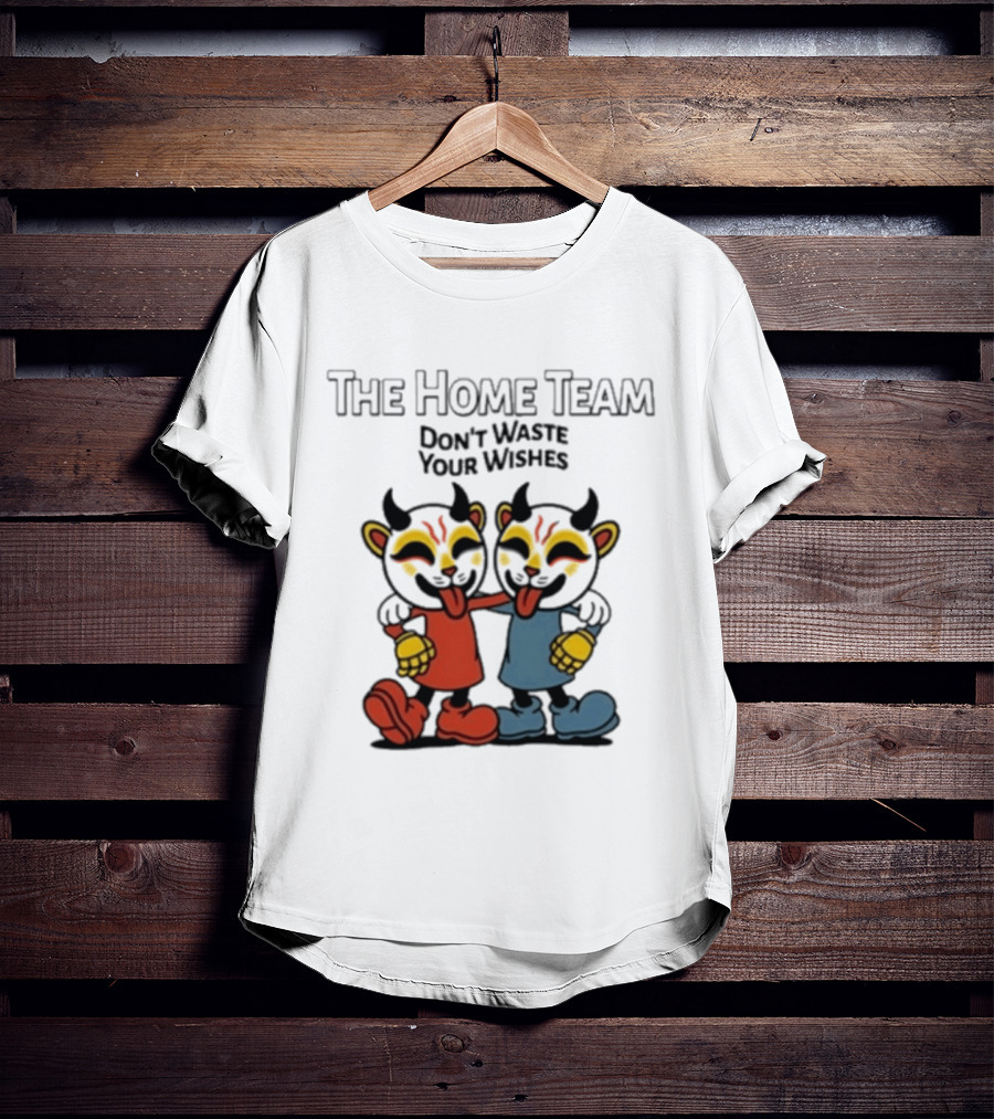 The Home Team Don't Waste Your Wishes Cuphead Tie Dye T-Shirt