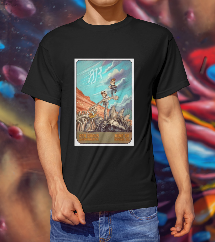 AJR Red Rocks Amphitheatre Denver June 30 2026 Morrison CO T-Shirt