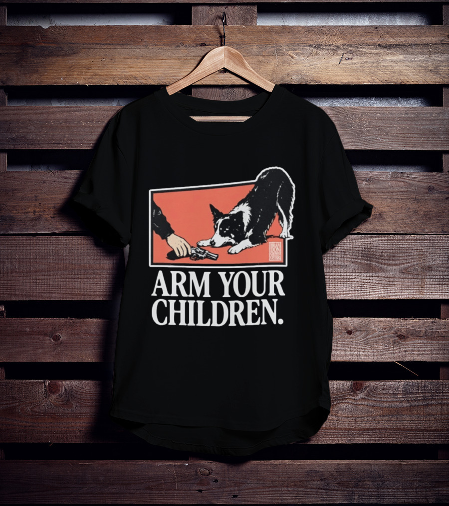 Arm Your Children Brandon Gone Over Dog T-Shirt