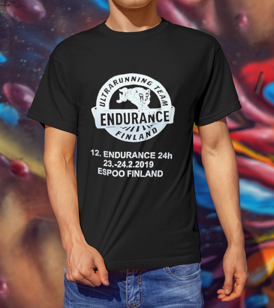 Endurance Finland Ultrarunning Team 12th 24h 23 24.2.2019 Espoo Finland T-Shirt