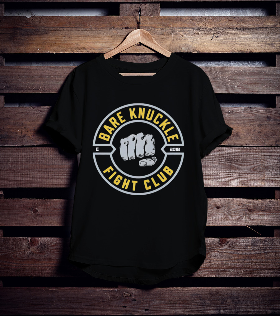 Bare Knuckle Fight Club Established 2018 Fist T-Shirt