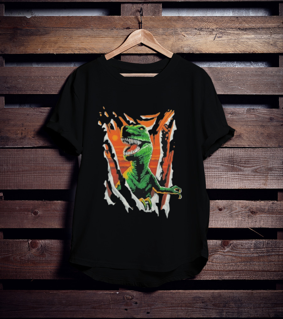 Liquid Blue Rex Dinosaur Jurassic Ripped Claw T-Shirt