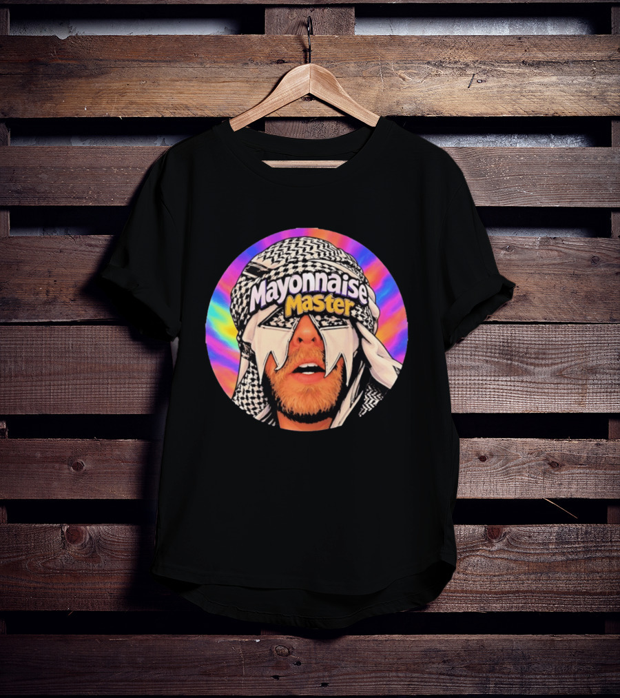 Mayonnaise Master Psychedelic Headwear Humor T-Shirt