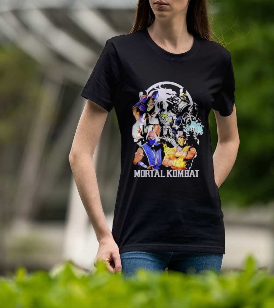 Mortal Kombat Sub Zero Ninja Characters Group T-Shirt