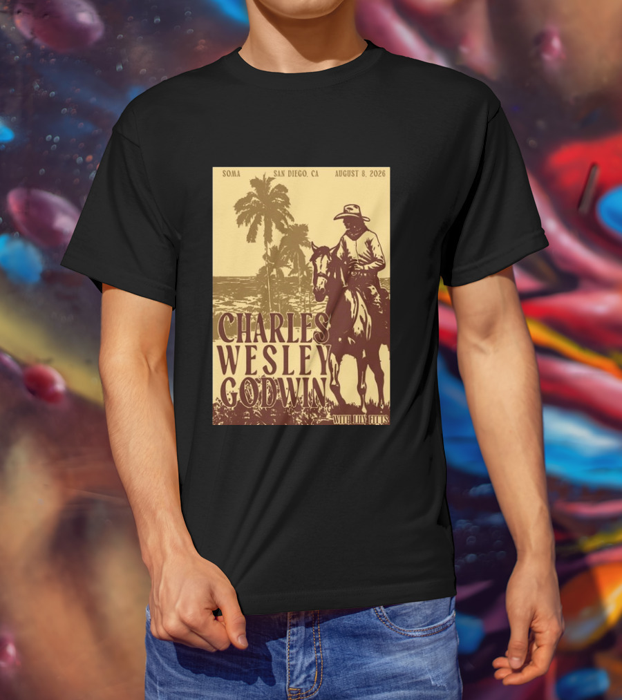 SOMA San Diego CA August 8 2026 Charles Wesley Godwin With Lilly Hiatt T-Shirt
