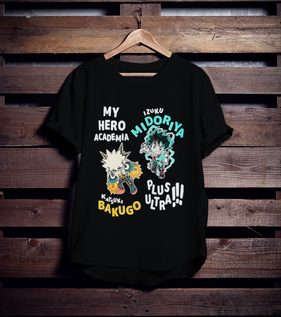 My Hero Academia Izuku Midoriya Katsuki Bakugo Plus Ultra T-Shirt