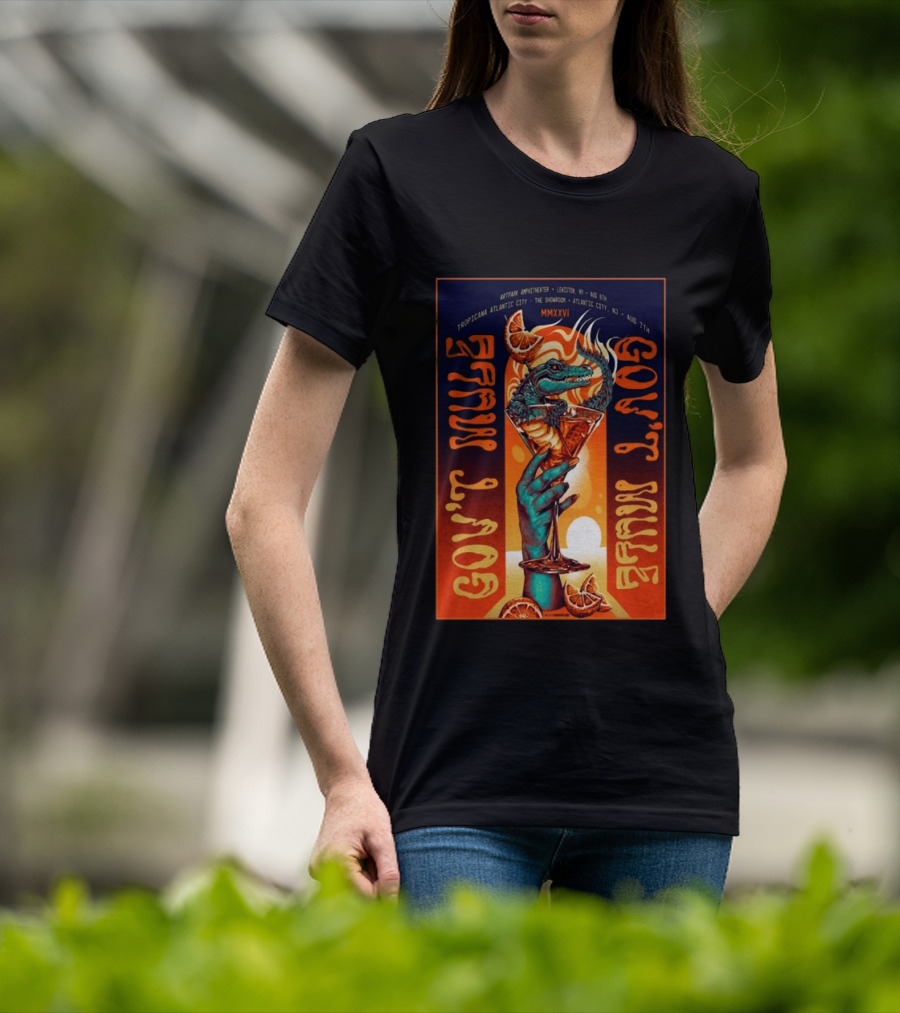 Gov't Mule Artpark Amphitheater Lewiston NY August 5 2026 Alligator Cocktail Tropicana Atlantic City August 7 MMXXVI T-Shirt