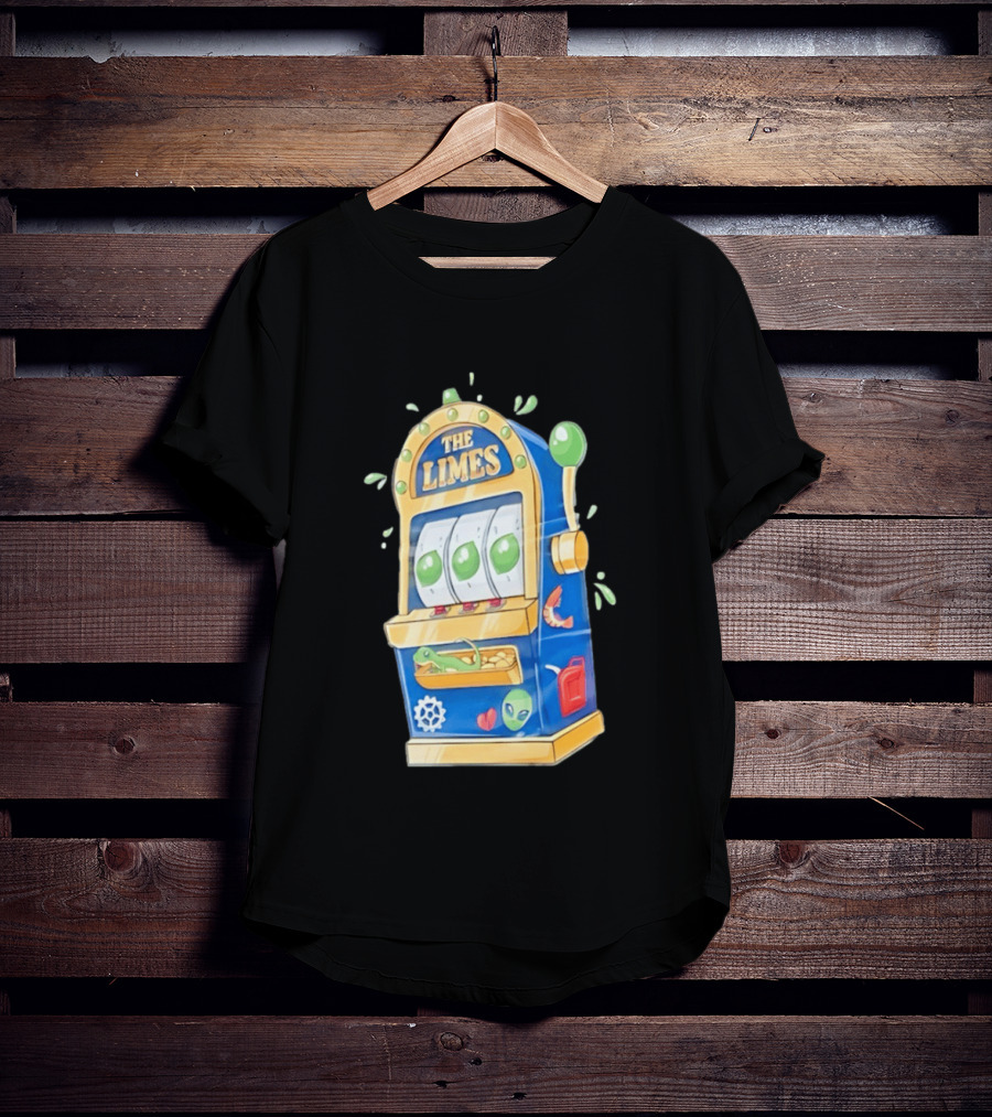The Limes Slot Machine Gambling Casino With Aliens And Citrus T-Shirt