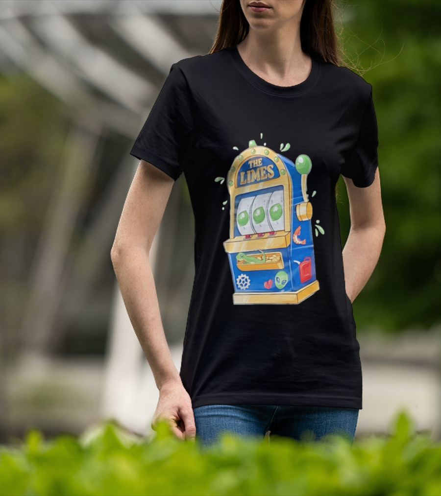 The Limes Slot Machine Gambling Casino With Aliens And Citrus T-Shirt