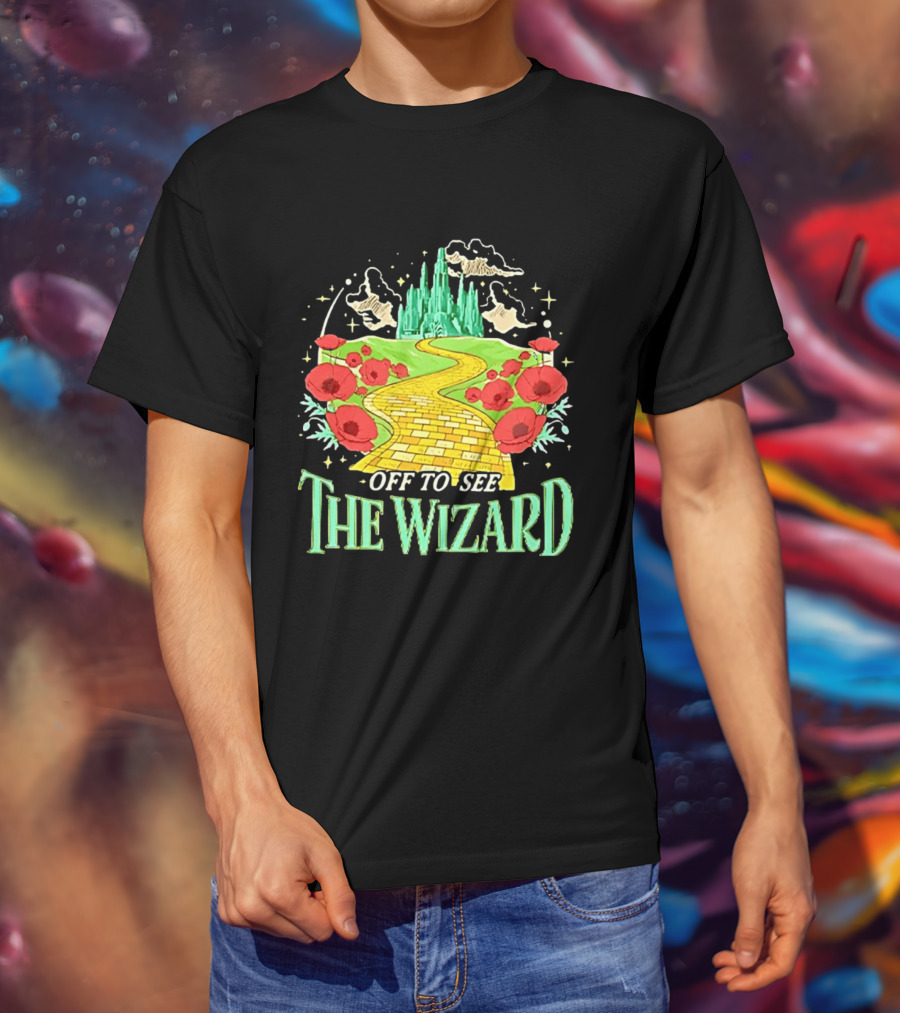 Off To See The Wizard Yellow Brick Road Fantasy Longsleeve T-Shirt