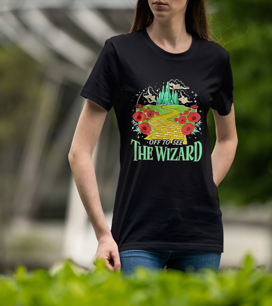 Off To See The Wizard Yellow Brick Road Fantasy Longsleeve T-Shirt