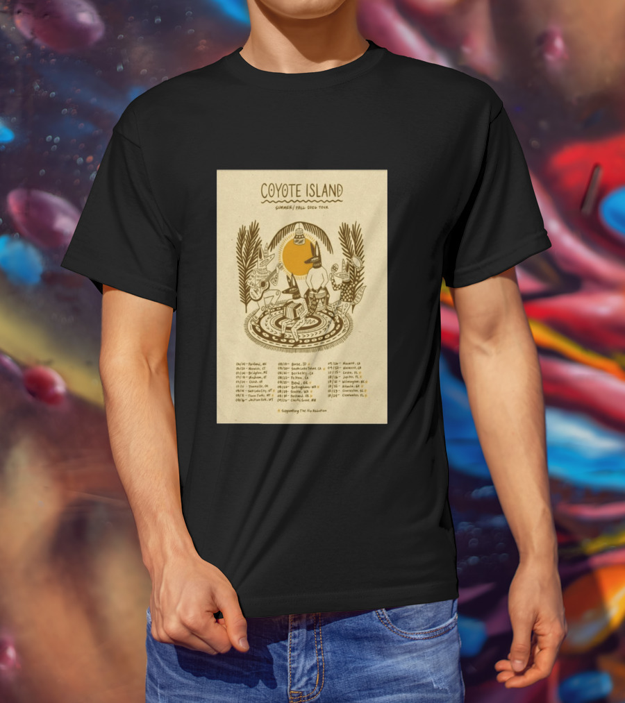 Coyote Island Summer Fall 2026 Tour Portland Boise Berkeley Petaluma T-Shirt