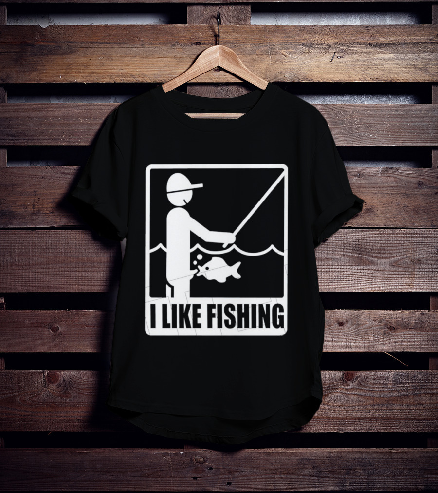 I Like Fishing Fisherman Angler Catching Fish T-Shirt