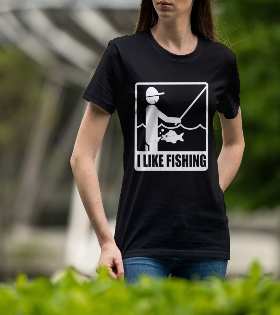 I Like Fishing Fisherman Angler Catching Fish T-Shirt