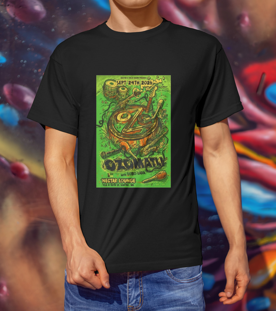 Ozomatli At Nectar Lounge Seattle With Lobo Lara September 24th 2026 T-Shirt