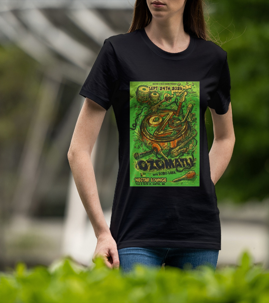 Ozomatli At Nectar Lounge Seattle With Lobo Lara September 24th 2026 T-Shirt