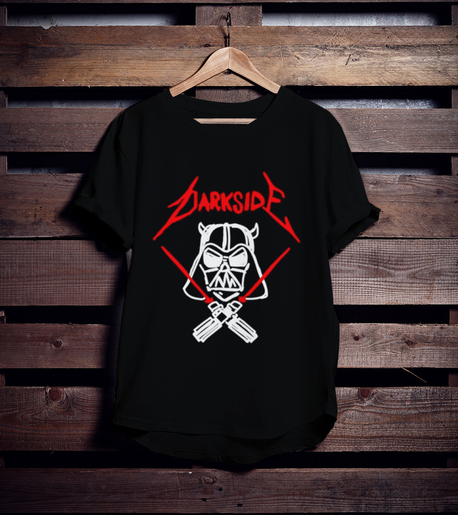 Darth Vader Join The Dark Side Metal Crossover Darkside Zwrocle Lightsabers T-Shirt